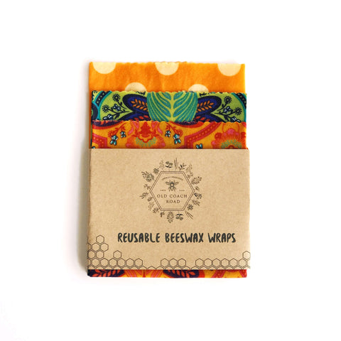 Beeswax Food Wraps (Snack Pack) - Floral Print